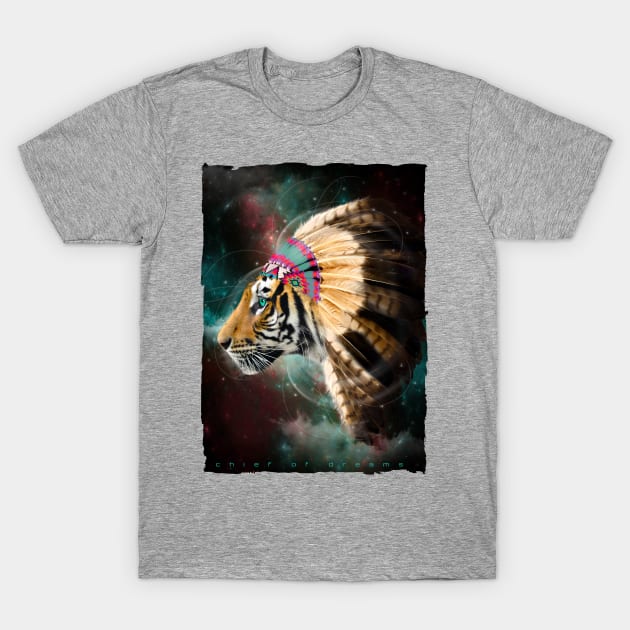 Fight For What You Love (Chief of Dreams: Tiger) T-Shirt by soaring anchor designs